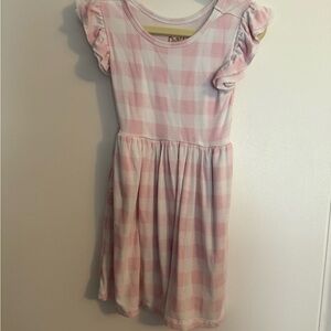 Little Sleepies Pink Gingham Kids Dress